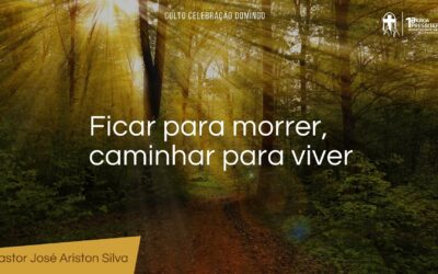 Ficar para morrer, caminhar para viver